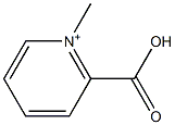 1-Methylpyridinium-2-carboxylic acid 구조식 이미지