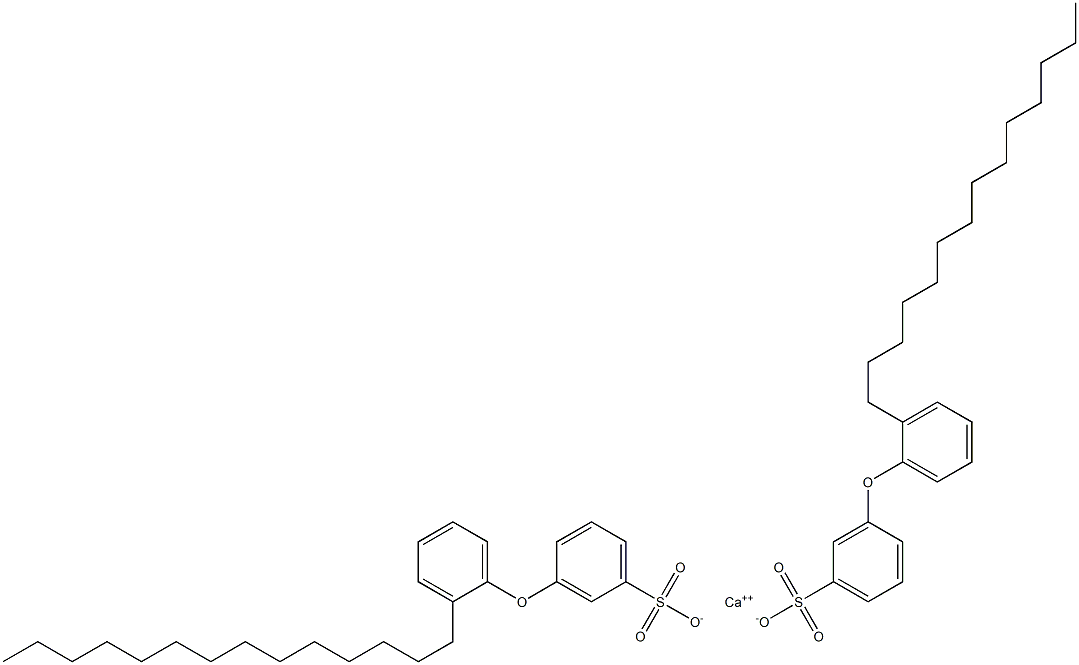 Bis[3-(2-tetradecylphenoxy)benzenesulfonic acid]calcium salt Structure