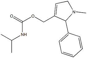 N-Isopropylcarbamic acid [(2,5-dihydro-1-methyl-2-phenyl-1H-pyrrol)-3-ylmethyl] ester Structure