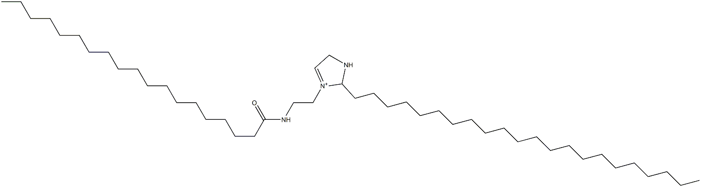 2-Docosyl-3-[2-(nonadecanoylamino)ethyl]-3-imidazoline-3-ium Structure