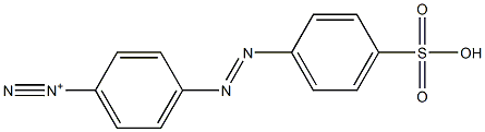 4-(4-Sulfophenylazo)benzenediazonium Structure