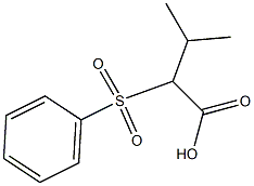 2-Phenylsulfonyl-3-methylbutanoic acid 구조식 이미지