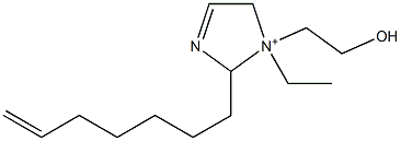 1-Ethyl-2-(6-heptenyl)-1-(2-hydroxyethyl)-3-imidazoline-1-ium 구조식 이미지