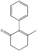 2-Phenyl-3-methyl-2-cyclohexene-1-one 구조식 이미지