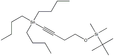 Tributyl[4-(tert-butyldimethylsiloxy)-1-butynyl]stannane Structure