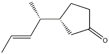 (3R)-3-[(1R)-1-Methyl-2-butenyl]cyclopentanone 구조식 이미지