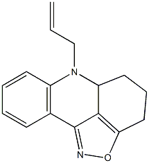 6-Allyl-4,5,5a,6-tetrahydro-3H-isoxazolo[5,4,3-kl]acridine 구조식 이미지