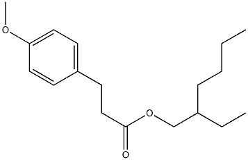3-(4-Methoxyphenyl)propanoic acid 2-ethylhexyl ester 구조식 이미지