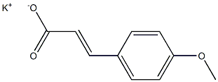 3-(4-Methoxyphenyl)propenoic acid potassium salt 구조식 이미지