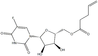 5'-O-(4-Pentenoyl)-5-fluorouridine 구조식 이미지