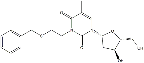 3-(2-Benzylthioethyl)thymidine 구조식 이미지