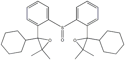 (2-Cyclohexyl-3,3-dimethyloxiranyl)phenyl sulfoxide 구조식 이미지
