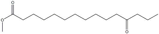 12-Oxopentadecanoic acid methyl ester 구조식 이미지