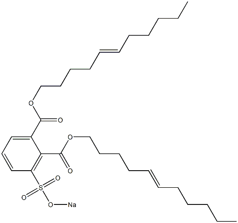 3-(Sodiosulfo)phthalic acid di(5-undecenyl) ester Structure