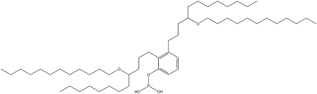 Phosphorous acid bis[4-(dodecyloxy)dodecyl]phenyl ester 구조식 이미지