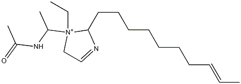 1-[1-(Acetylamino)ethyl]-2-(8-decenyl)-1-ethyl-3-imidazoline-1-ium Structure