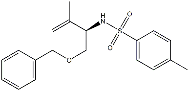 N-[(R)-1-[(Benzyloxy)methyl]-2-methyl-2-propenyl]-4-methylbenzenesulfonamide Structure