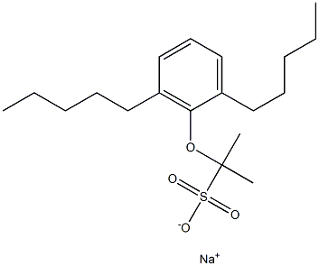 2-(2,6-Dipentylphenoxy)propane-2-sulfonic acid sodium salt 구조식 이미지