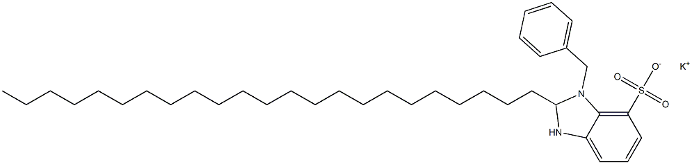 1-Benzyl-2,3-dihydro-2-tricosyl-1H-benzimidazole-7-sulfonic acid potassium salt 구조식 이미지