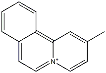 2-Methylbenzo[a]quinolizinium 구조식 이미지