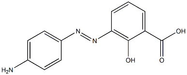 4'-Aminophenylazo-2-hydroxybenzoic acid Structure