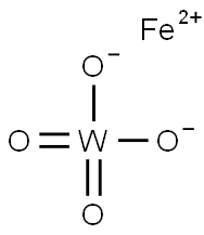 Tungstic acid iron(II) salt Structure