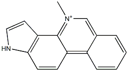 4-Methyl-1H-pyrrolo[2,3-c]phenanthridin-4-ium Structure