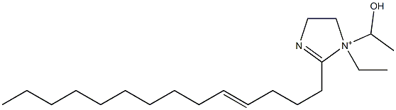 1-Ethyl-1-(1-hydroxyethyl)-2-(4-tetradecenyl)-2-imidazoline-1-ium 구조식 이미지