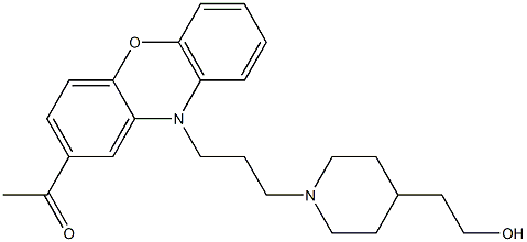 1-[3-(2-Acetyl-10H-phenoxazin-10-yl)propyl]-4-piperidineethanol Structure