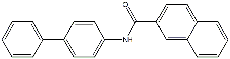 N-(4-Biphenylyl)-2-naphthalenecarboxamide Structure