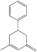 5-Phenyl-3-methyl-2-cyclohexene-1-one Structure