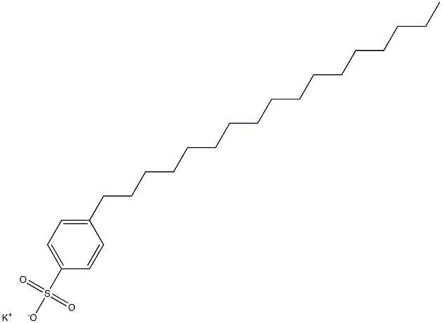 4-Heptadecylbenzenesulfonic acid potassium salt Structure