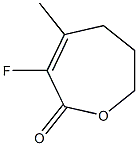 3-Fluoro-4-methyl-1-oxacyclohepta-3-en-2-one Structure