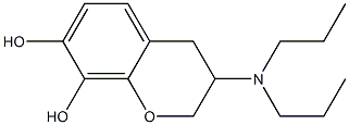 3,4-Dihydro-3-(dipropylamino)-2H-1-benzopyran-7,8-diol Structure