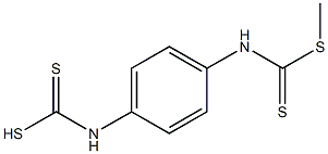 (1,4-Phenylene)bis(imino)bis(dithioformic acid methyl) ester 구조식 이미지