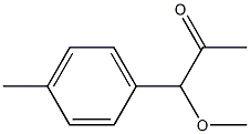 1-Methoxy-1-(4-methylphenyl)acetone 구조식 이미지