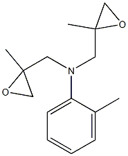 N,N-Di(2-methylglycidyl)-2-methylaniline Structure