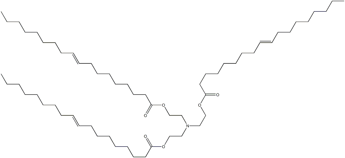 Tris(9-octadecenoic acid)nitrilotri(2,1-ethanediyl) ester 구조식 이미지