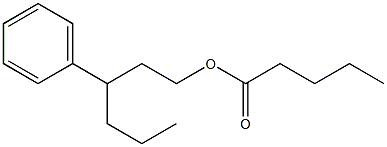 Pentanoic acid 3-phenylhexyl ester 구조식 이미지