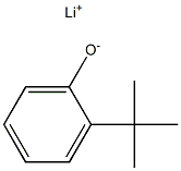 Lithium 2-tert-butylphenolate Structure