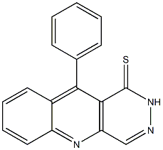 10-Phenylpyridazino[4,5-b]quinoline-1(2H)-thione 구조식 이미지
