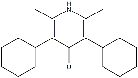 2,6-Dimethyl-3,5-dicyclohexylpyridin-4(1H)-one Structure