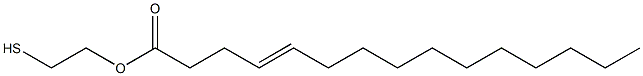 4-Pentadecenoic acid 2-mercaptoethyl ester 구조식 이미지