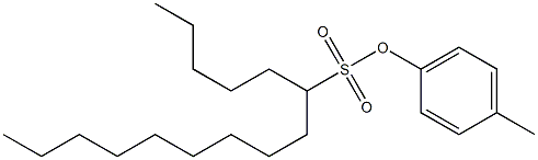 6-Pentadecanesulfonic acid 4-methylphenyl ester 구조식 이미지