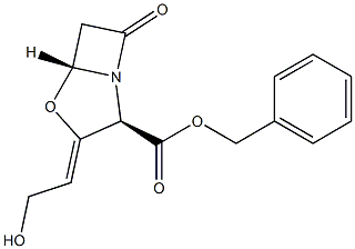 (2R,5R)-3-[(Z)-2-Hydroxyethylidene]-7-oxo-4-oxa-1-azabicyclo[3.2.0]heptane-2-carboxylic acid benzyl ester 구조식 이미지