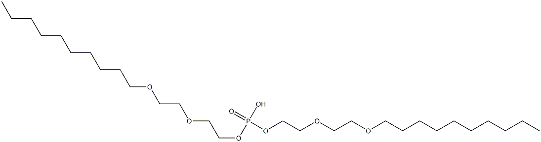 Phosphoric acid hydrogen bis[2-[2-(decyloxy)ethoxy]ethyl] ester 구조식 이미지