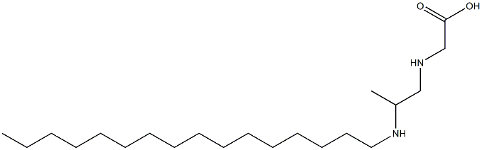 N-[2-(Hexadecylamino)propyl]aminoacetic acid 구조식 이미지