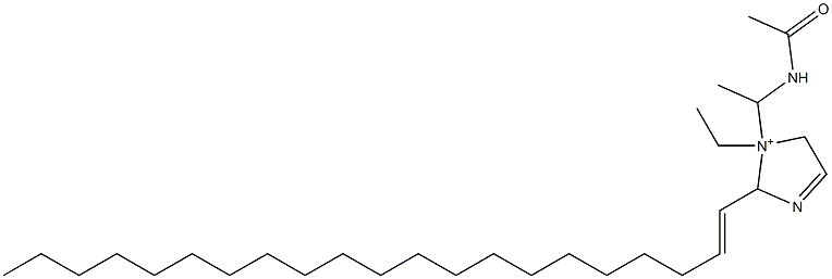 1-[1-(Acetylamino)ethyl]-1-ethyl-2-(1-henicosenyl)-3-imidazoline-1-ium 구조식 이미지