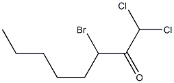 1,1-Dichloro-3-bromo-2-octanone 구조식 이미지