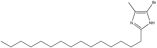 5-Bromo-4-methyl-2-pentadecyl-1H-imidazole Structure